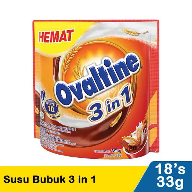 

[Eceran] Ovaltine 3in1 Sachet