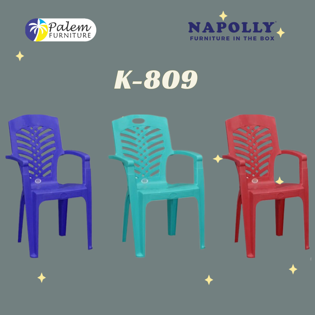 KURSI SANTAI PLASTIK || KURSI TAMAN NAPOLLY 809