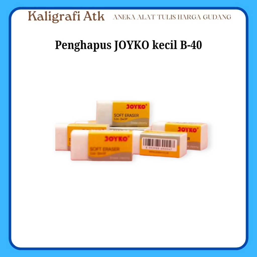 

Penghapus pensil joyko 526-B40 1 pack 40 pcs