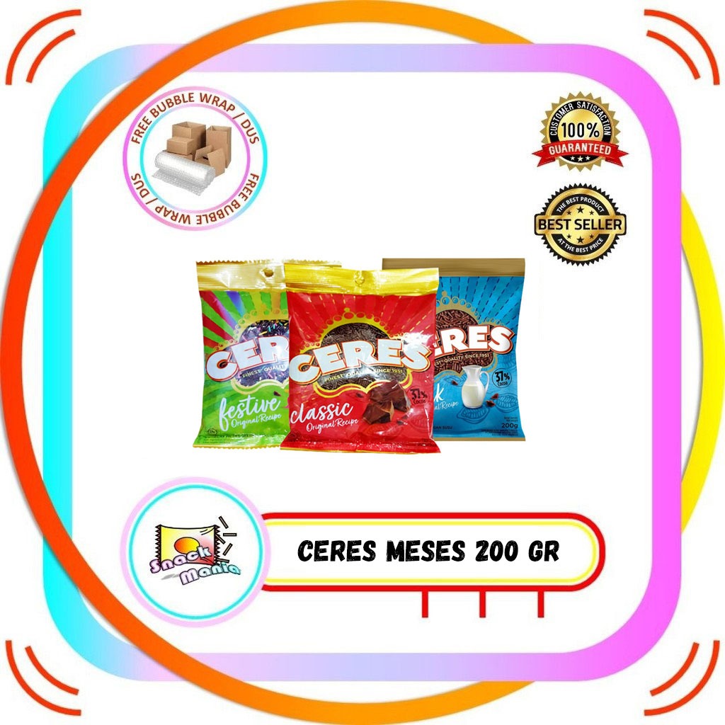 

Ceres Hagelslag Classic Milk Festive Meises 200 gr Coklat Meses