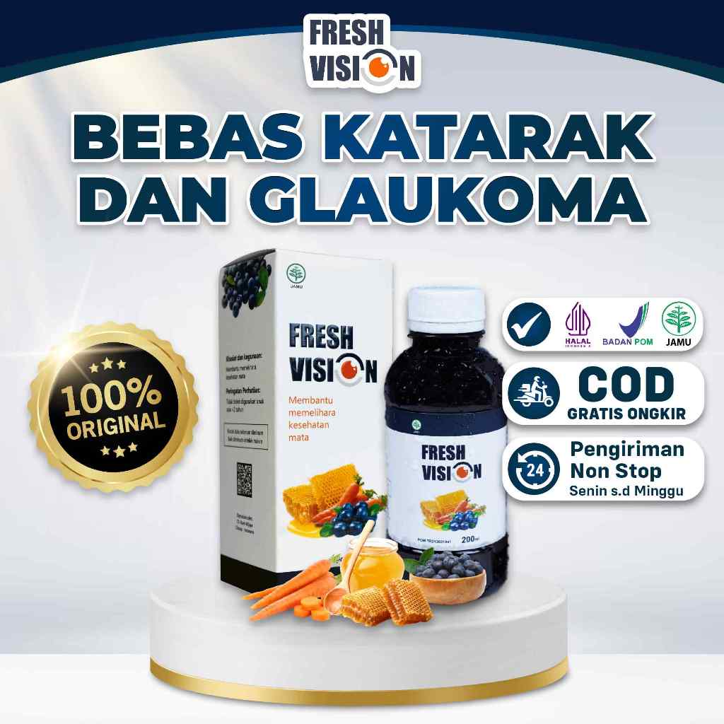 

Madu Fresh Vision || Fres Pres Fision Pision Multivitamin Ampuh Atasi Masalah Mata Cegah Mata Merah Kurangi Minus Pencegah Katarak Tajamkan Penglihatan Nutrisi Mata Isi 200ml