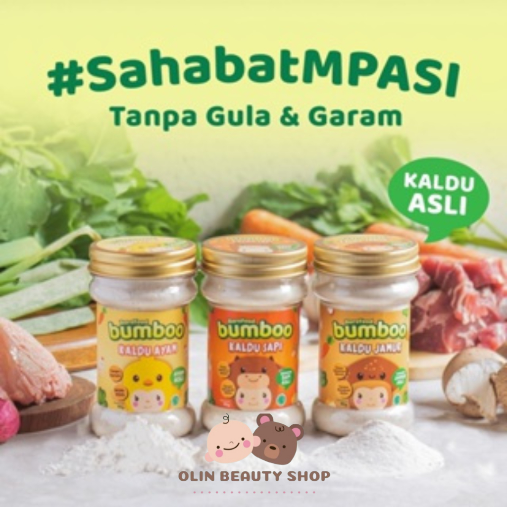 

BUMBOO Kaldu Anak MPASI - No MSG - Tanpa Gula & Garam - Bahan Alami - Tambahan Sayur Asli