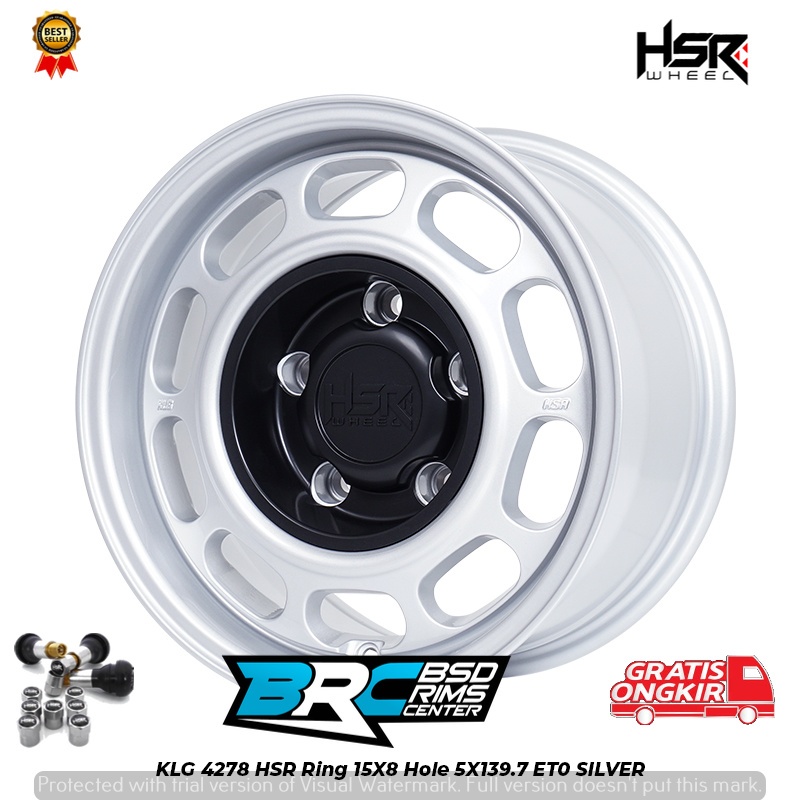 VELG HSR KLG R15 COCOK : Daihatsu ( Feroza, Taft ) Jeep Escudo, Grand Escudo, Jimny