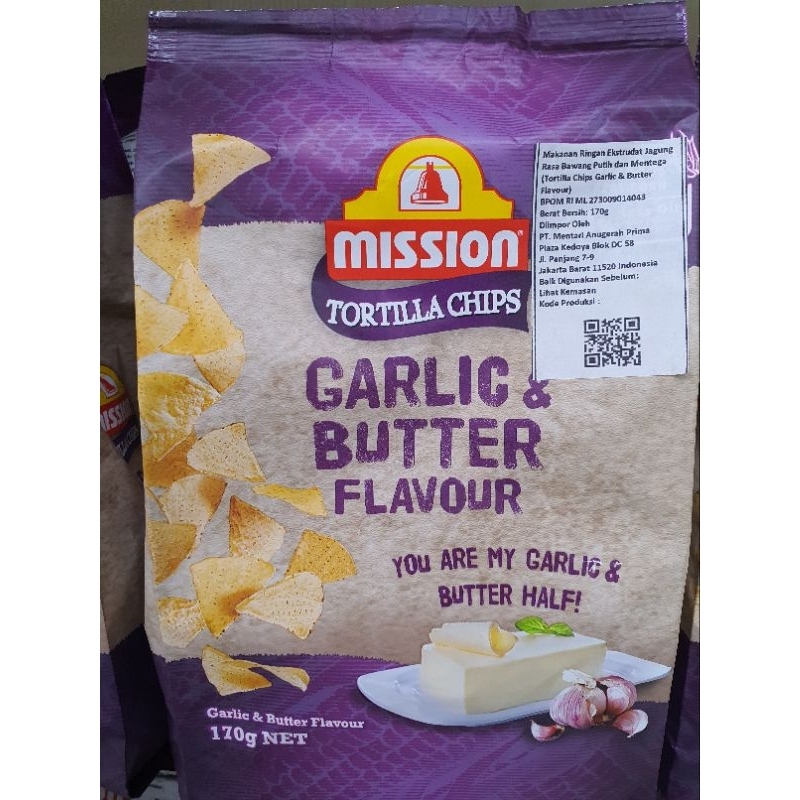 

Mission Tortilla Chips Garlic And Butter Flavour Buy One Get One Expired 20 Desember 2024