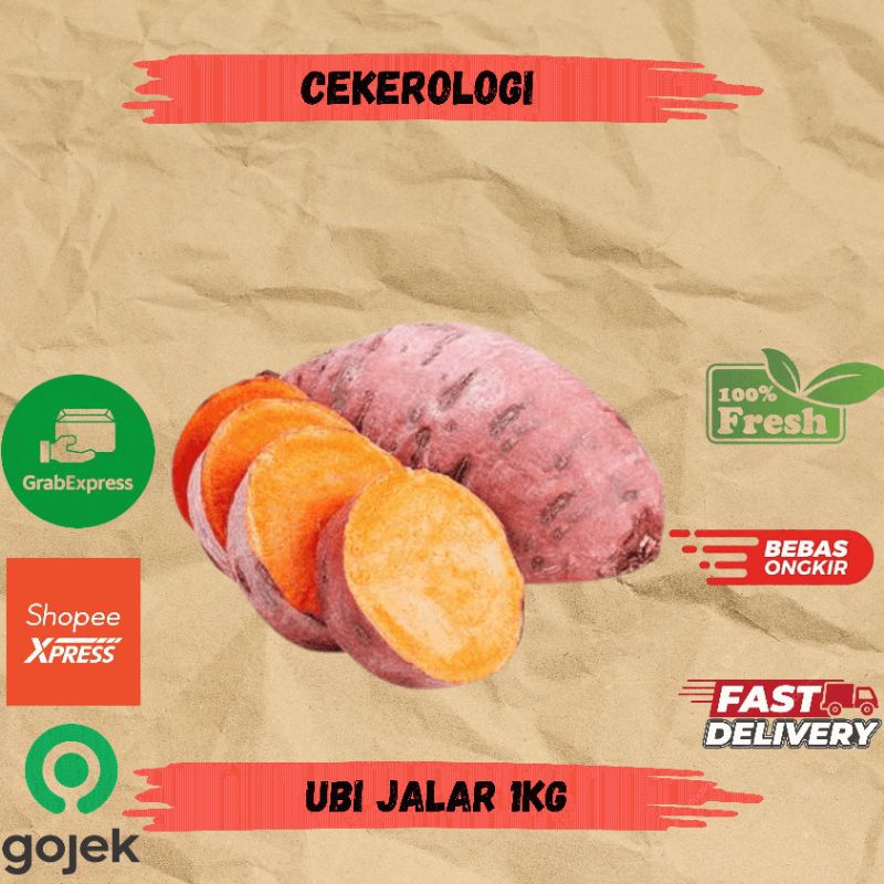 

Ubi Jalar 1kg / Ubi Jalar / Ubi Jalar Fresh Berkualitas / JABODETABEK / Ubi / Sayur Segar / Sayuran / Sayur