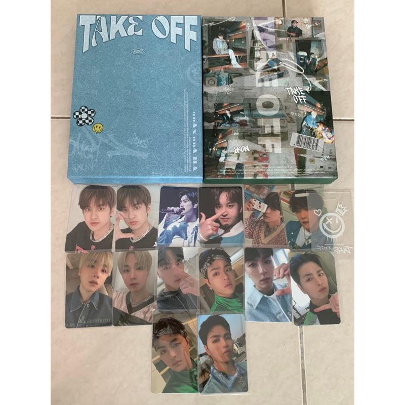 PHOTOCARD ALBUM OFFICIAL IKON TAKE OFF JUNE JUNHOE JINHWAN YUNHYEONG CHANWOO DONGHYUK DK
