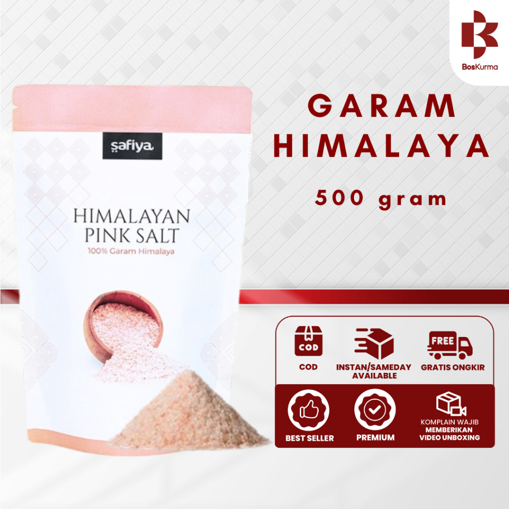 

Garam Himalaya - Himalaya Pink Salt 500 Gr | original Safiya Herbal
