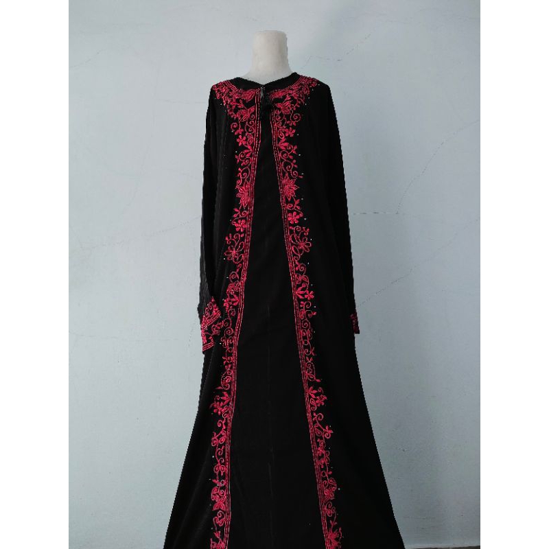 ABAYA BLUS ARAP PEARLY SIZE DEWASA mukena abaya sholat terbaru by Jihan salsa