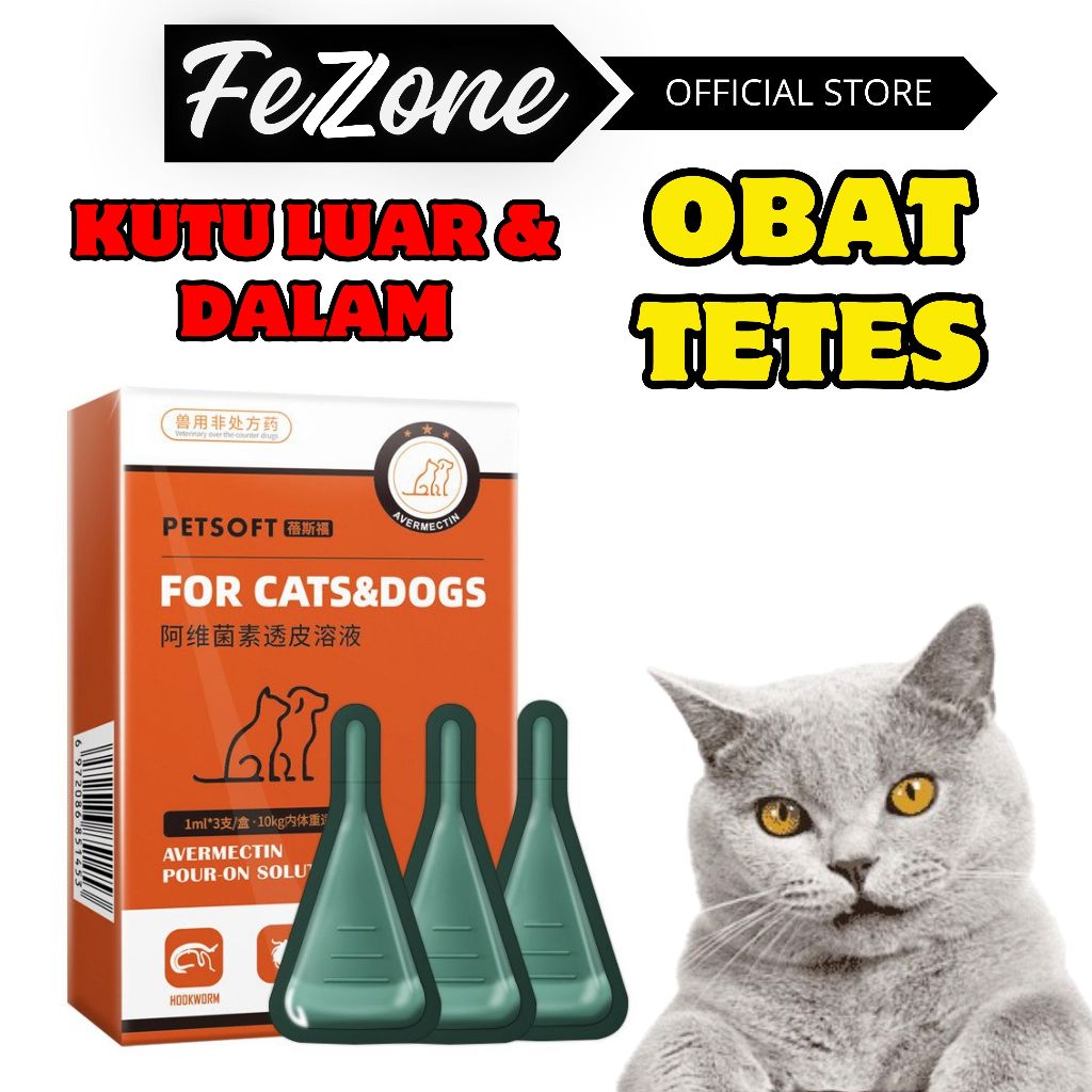 Obat Kutu Anjing Obat Kutu Kucing Kutu Hewan Obat Kutu Untuk Anjing Kutu Puppy FEZONE