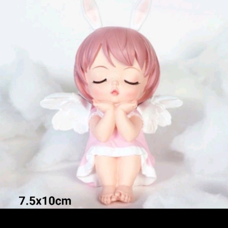 cake topper hiasan kue angel malaikat sayap peri