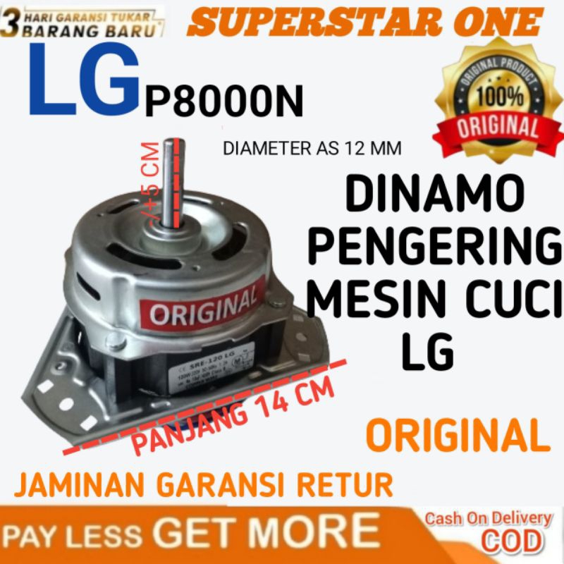 DINAMO PENGERING MESIN CUCI LG P8000N