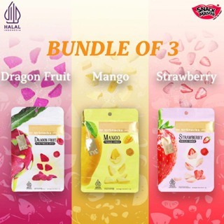 

PAKET DRIED FRUIT MIX | Ursnacks Freeze Dried Fruit 3 Pack (Buah Naga 1, Mangga 1, Stroberi 1) | Halal Snack Buah Kering | Sweets and Sour Snacks Cemilan, Buah kering manis