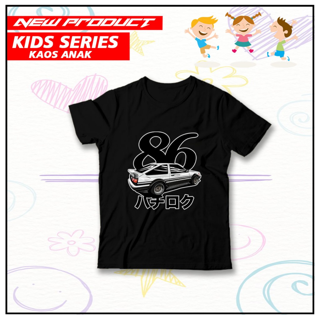 KAOS ANAK MOBIL AE 86 41 | ATASAN ANAK ANAK TERBARU | BAJU KATUN COMBADS