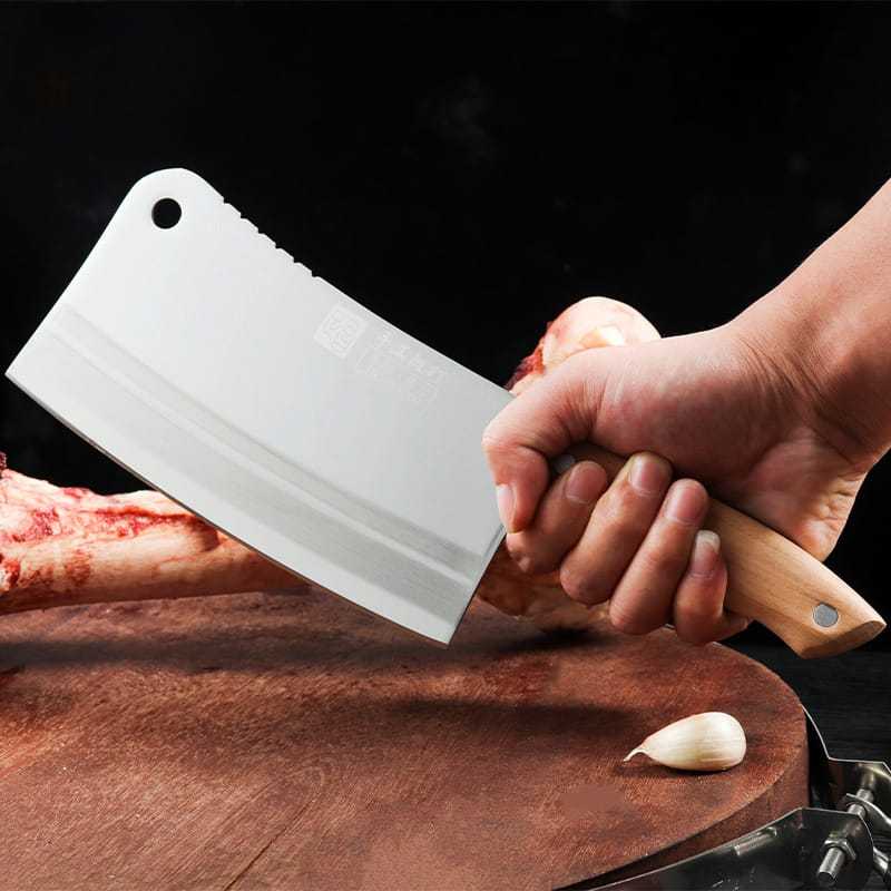 Pisao Besi Pemotong Tulang Kapak Pisau Sembelih Set Qurban Peso Dapur Stainless Steel Set Pisaw Pisa