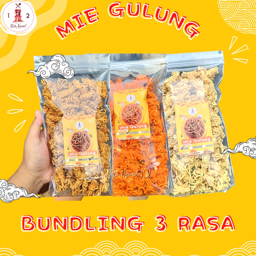 

New Arrival BUNDLING SEMUA RASA 3PCS 23GRAM MIE GULUNG CETAR