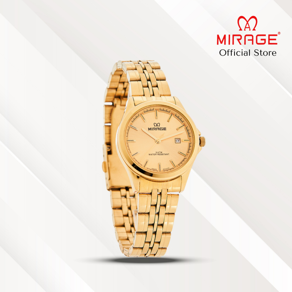Mirage Jam Tangan Wanita Analog 8709 L Gold Original Stainless