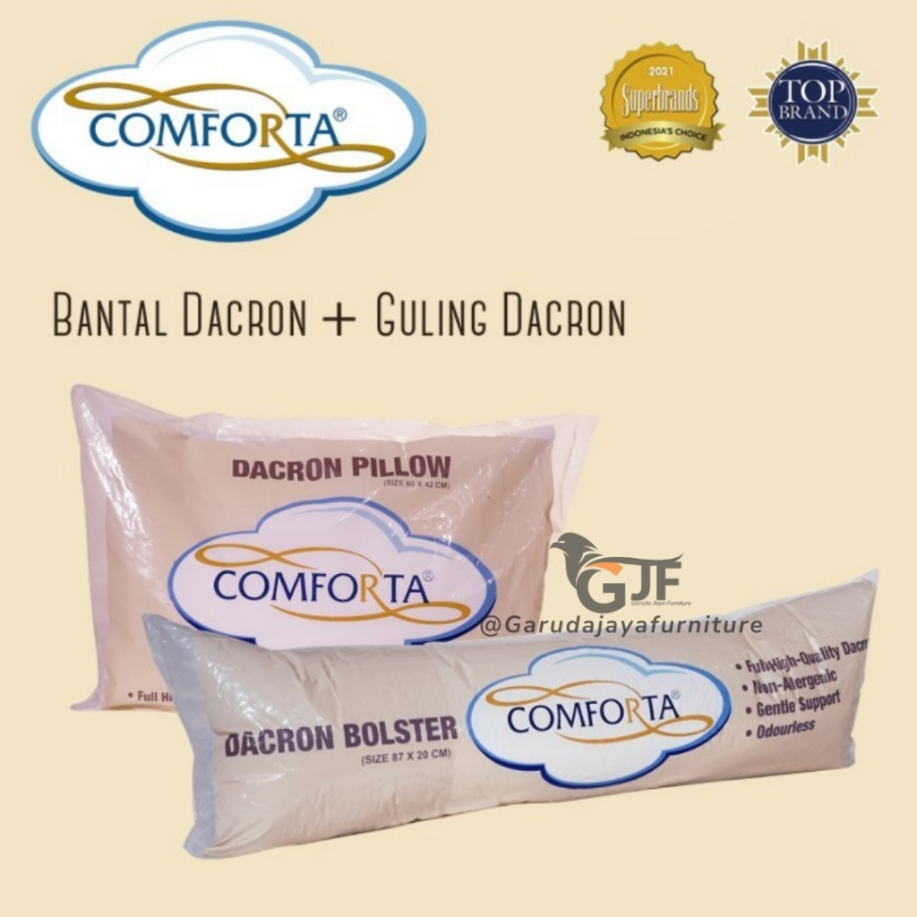 BANTAL DACRON/BANTAL GULING/BANTAL TIDUR YANG EMPUK PADAT DAN NYAMAN/BANTAL COMFORTA