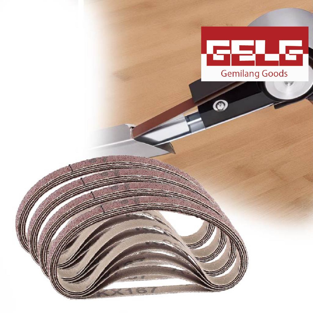 20pcs Amplas Belt 10x330mm Sanding Belt Adaptor Gerinda Tangan Kertas Amplas Belt Sander