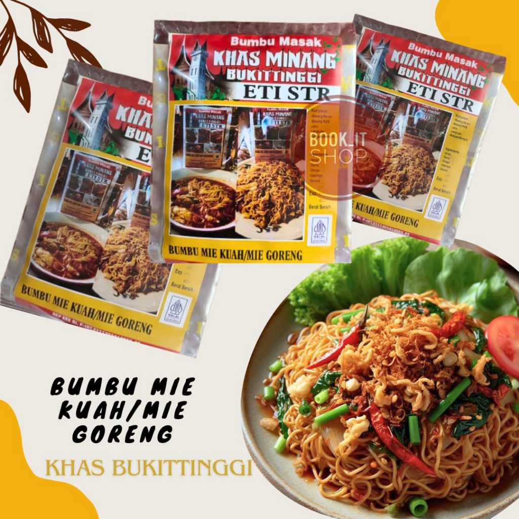 

BUMBU INSTAN MIE KUAH/MIE GORENG KHAS MINANG/ETI STR/BUMBU INSTAN ETI STR/BUMBU MIE GORENG/BUMBU INSTAN MIE KUAH/KHAS MINANG KABAU