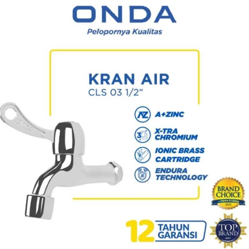 KRAN TEMBOK,/KRAN CLS 03 ONDA 1/2" KRAN AIR