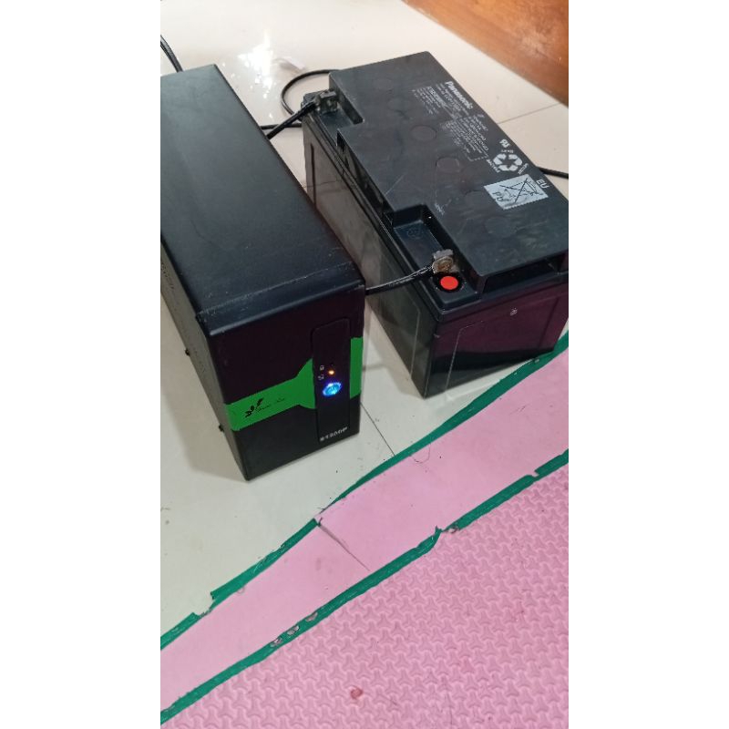UPS 1200 VA MODIF AKI EXTERNAL INPUT DC 12V SATU AKI