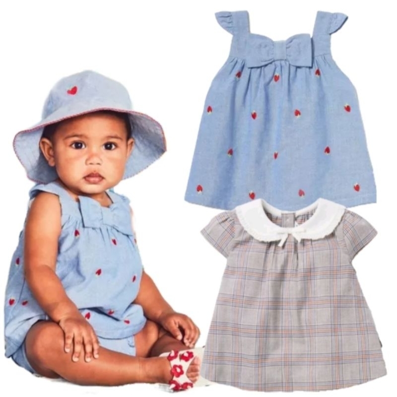 BAJU BLOUSE ANAK PEREMPUAN JANIE AND JACK (6/12M)