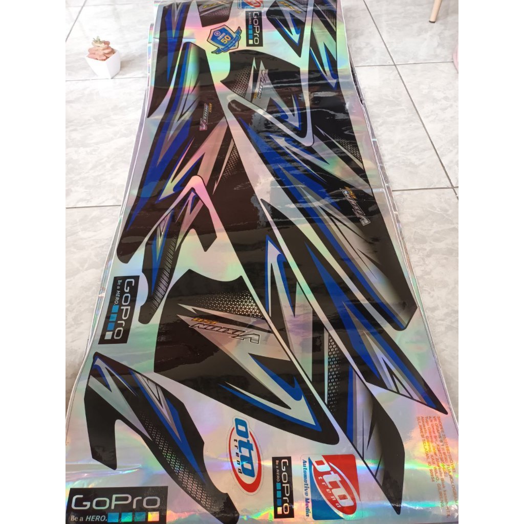 CUCI GUDANG FLASH SALE stiker striping sticker list ALL NEW VIXION VIXION R HITAM  BIRU THAILOOK BAH