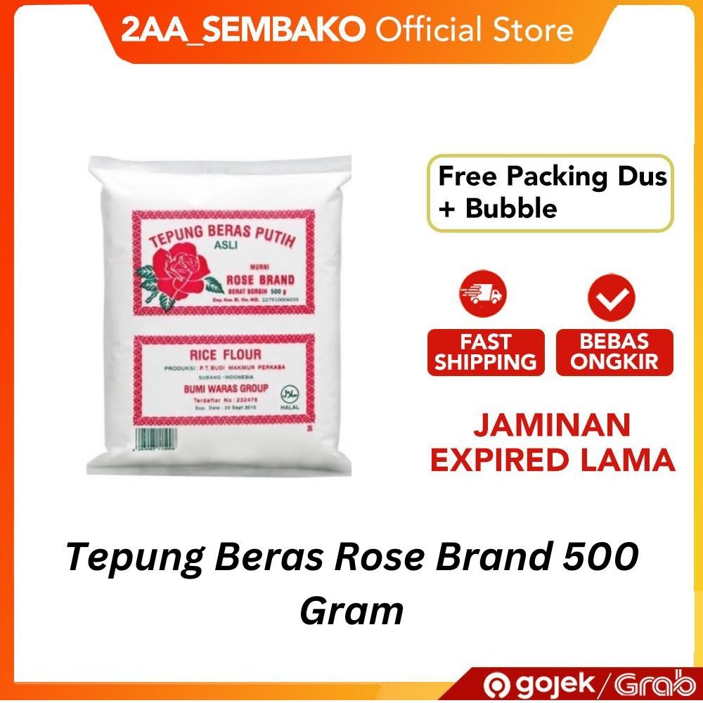

Tepung Beras Rosebrand 500Gr 1Pcs