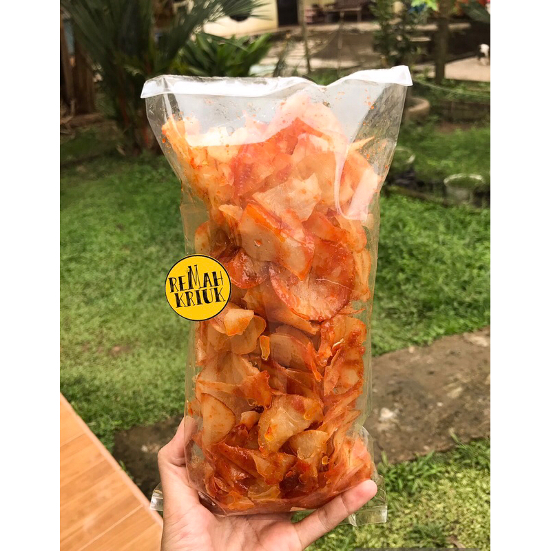 

Keripik singkong bumbu basah pedas manis