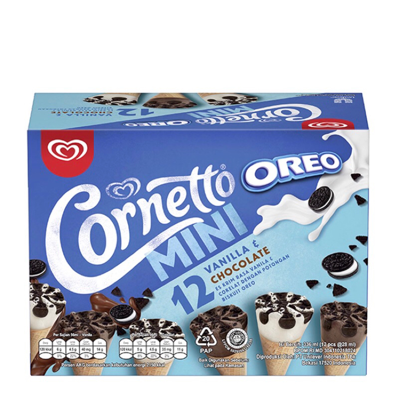 

Ice Cream Walls Cornetto Mini Oreo 12s