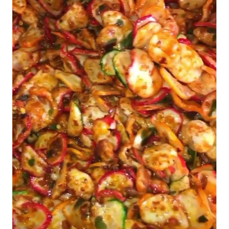 

kerupuk seblak daun jeruk