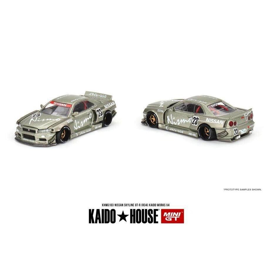Mini GT x Kaido House 1:64 Nissan Skyline GT-R (R34) Kaido Works V4 KHMG103 SEGEL