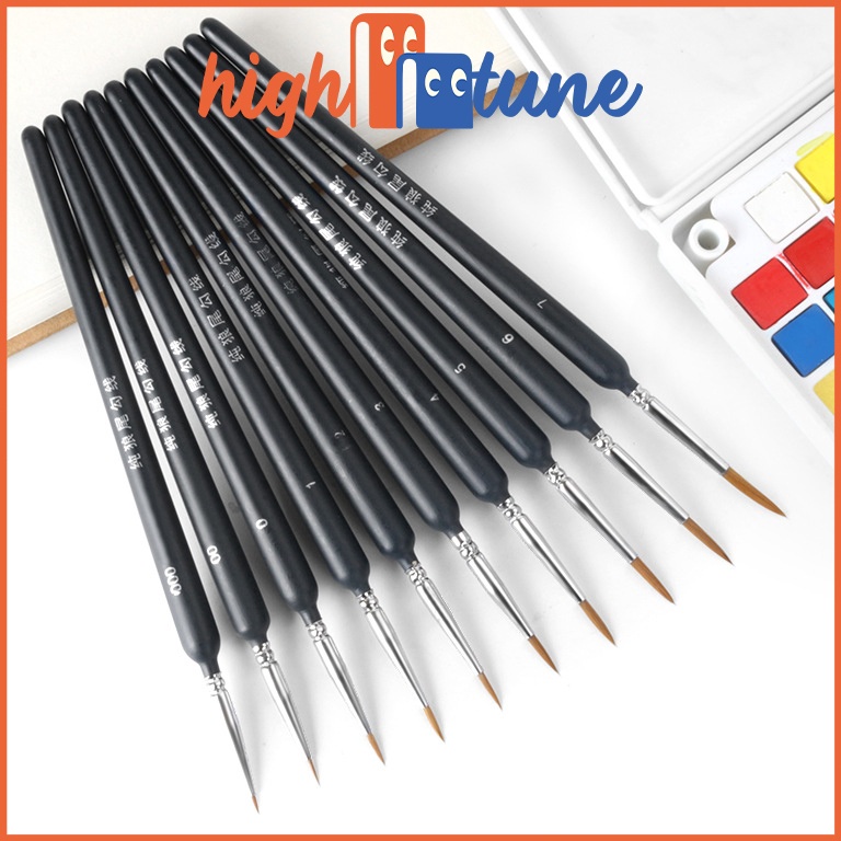 

ART F57A Hightune Kuas Lukis Kuas Lukis Liner 1pcs Kuas Lancip Professional pentype wolf hair Detail Liner Round brush