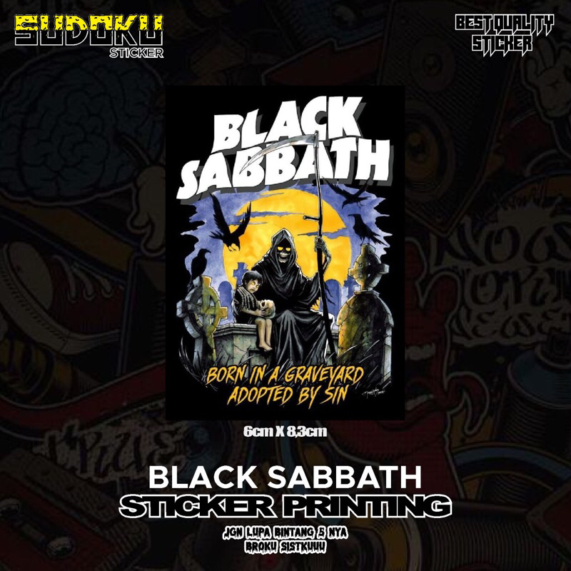 

STICKER STIKER PRINTING BAND BLACK SABBATH