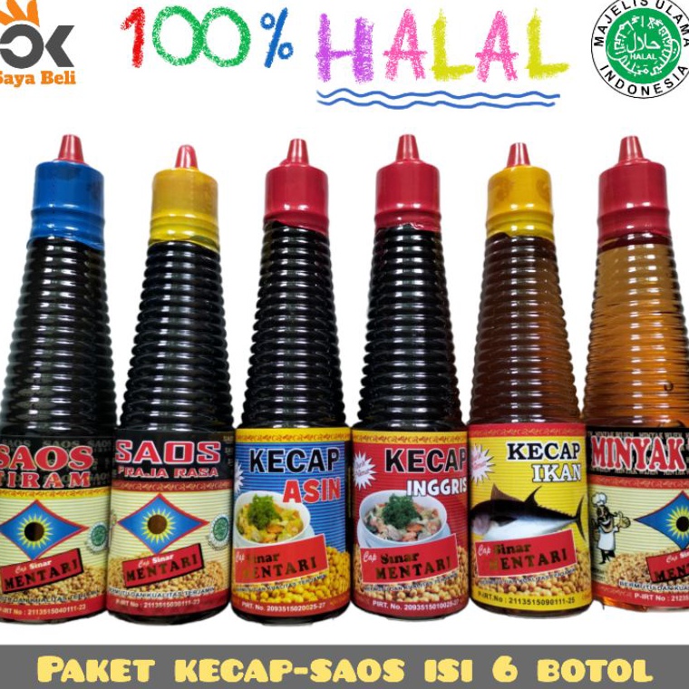 

Fresh Product PAKET 6 IN 1 ISI SAUS TIRAM PRAJA KECAP INGGRIS KECAP ASIN KECAP IKAN MINYAK WIJEN BUMBU MASAKAN PAKET BAKARAN