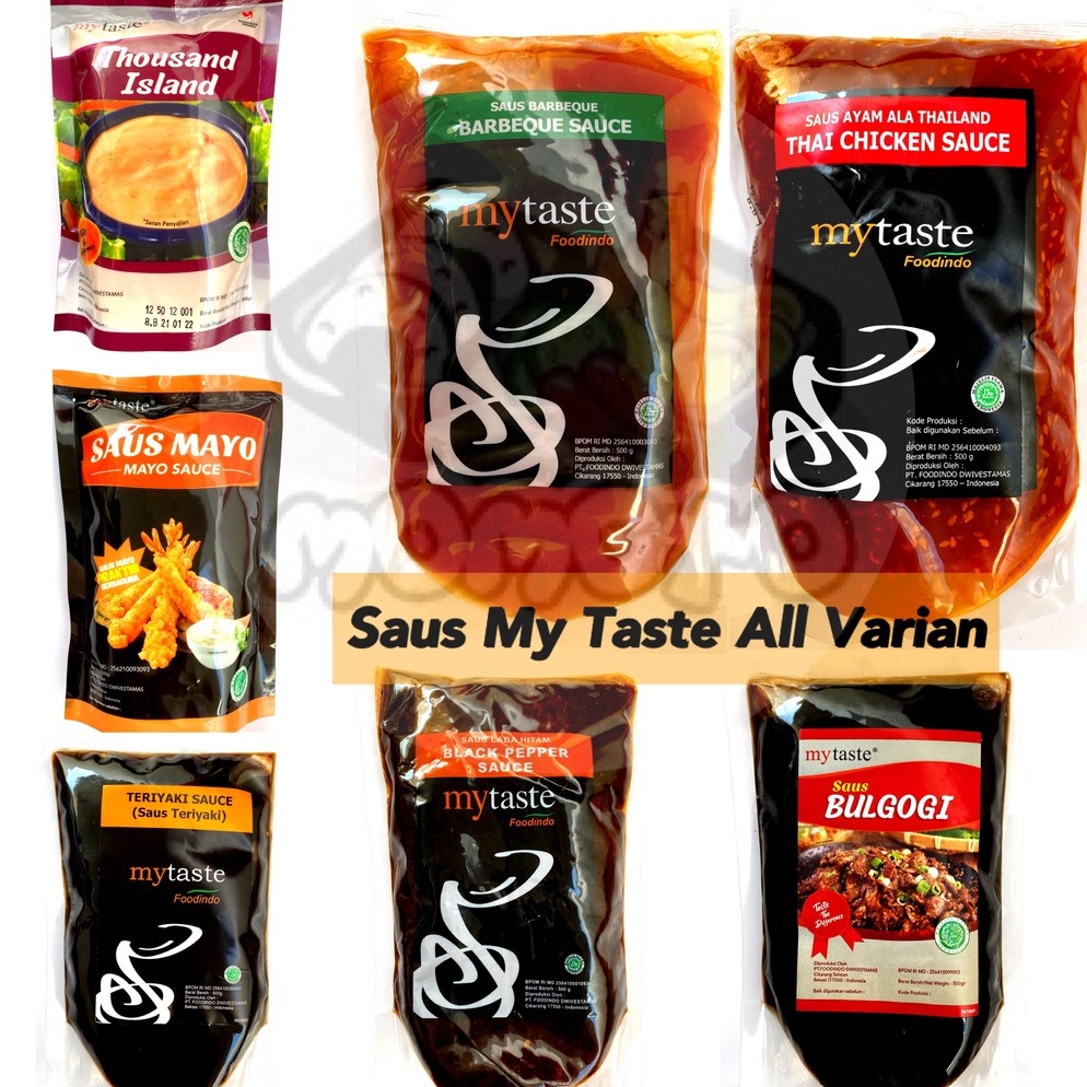 

New Product My Taste Saus Barbeque Blackpepper Teriyaki Bulgogi Thai Chicken Mayo Thousand Island