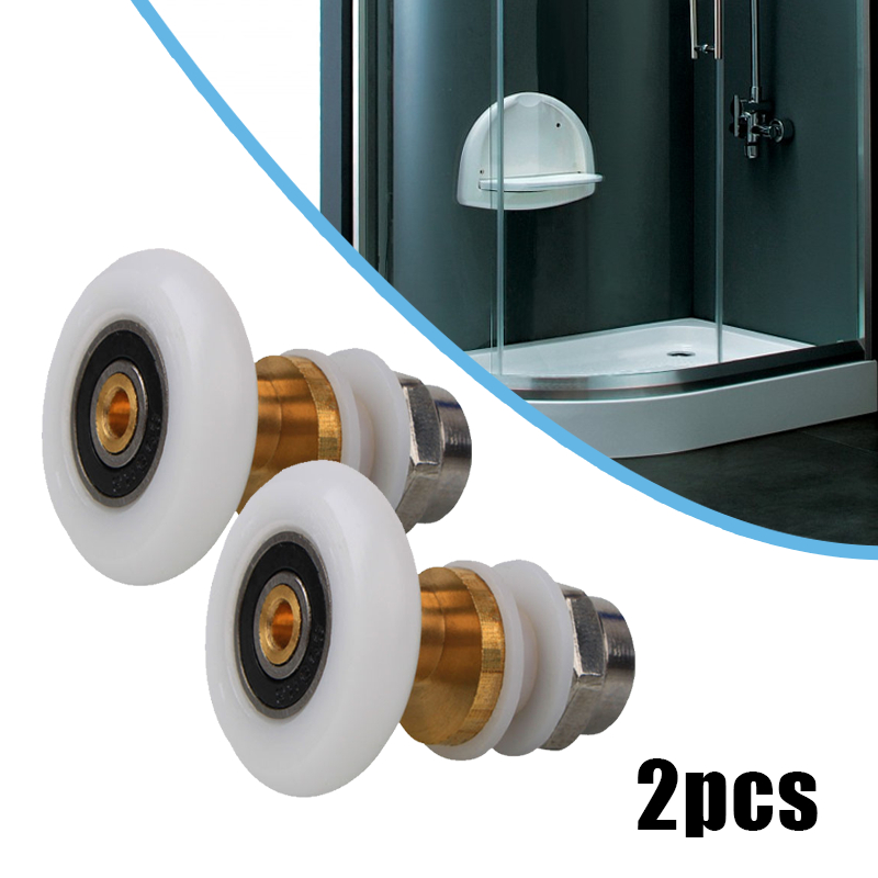 2pcs 25mm Roda Roller Pintu Roda Shower Box Roda Sliding Pintu Kamar Mandi Roda Katrol Pintu