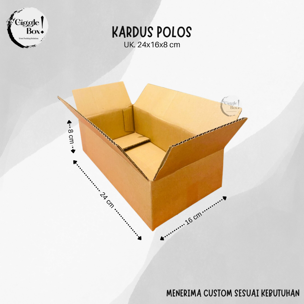 

Kardus Box Polos baru uk. 24x16x8 cm