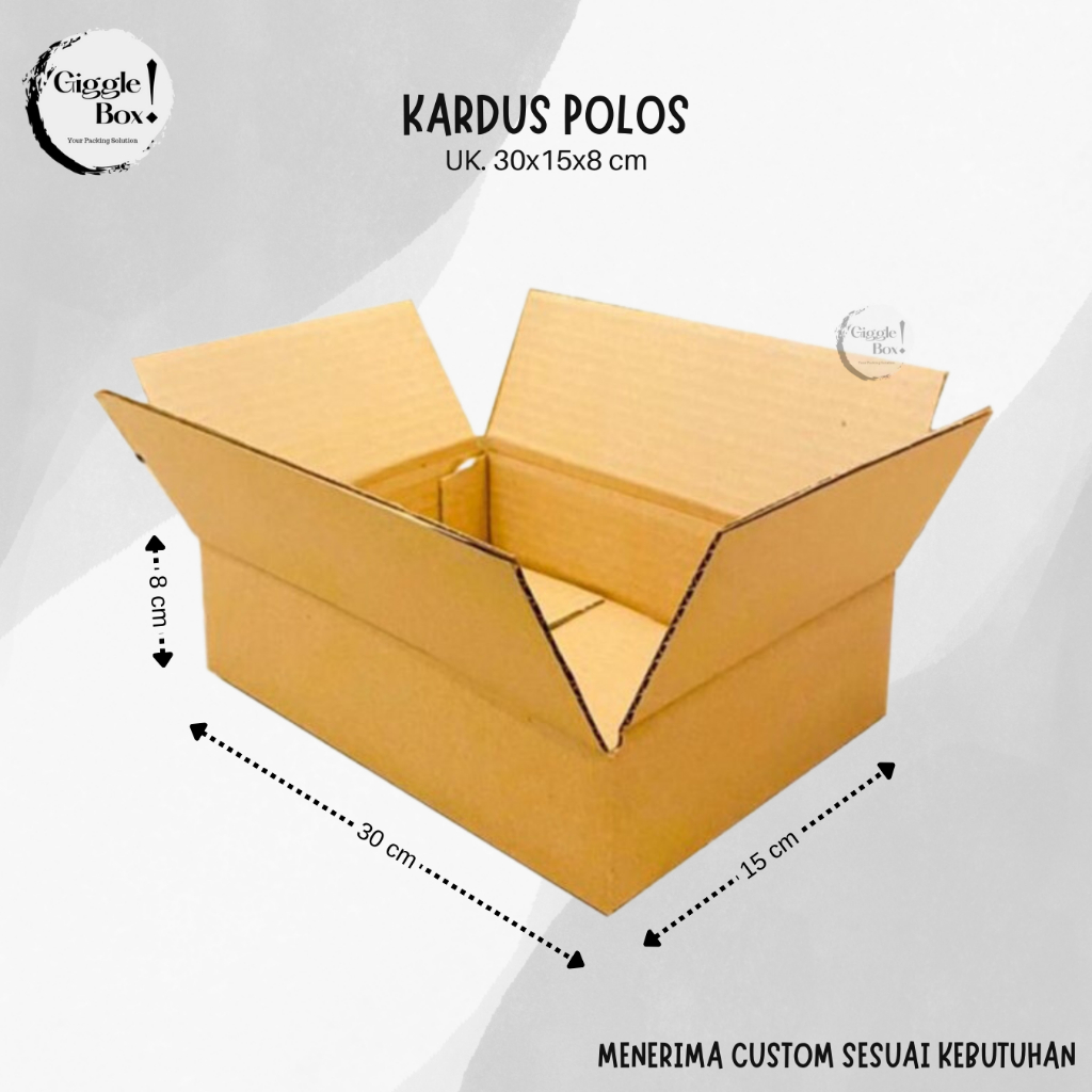

Kardus Box Polos baru uk. 30x15x8 cm