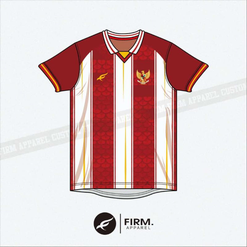 JERSEY TIMNAS FANTASY CUSTOM FULLPRINTING KERAH GRATIS TAMBAH NAMA DAN NOMOR / JERSEY SEPAKBOLA DAN 