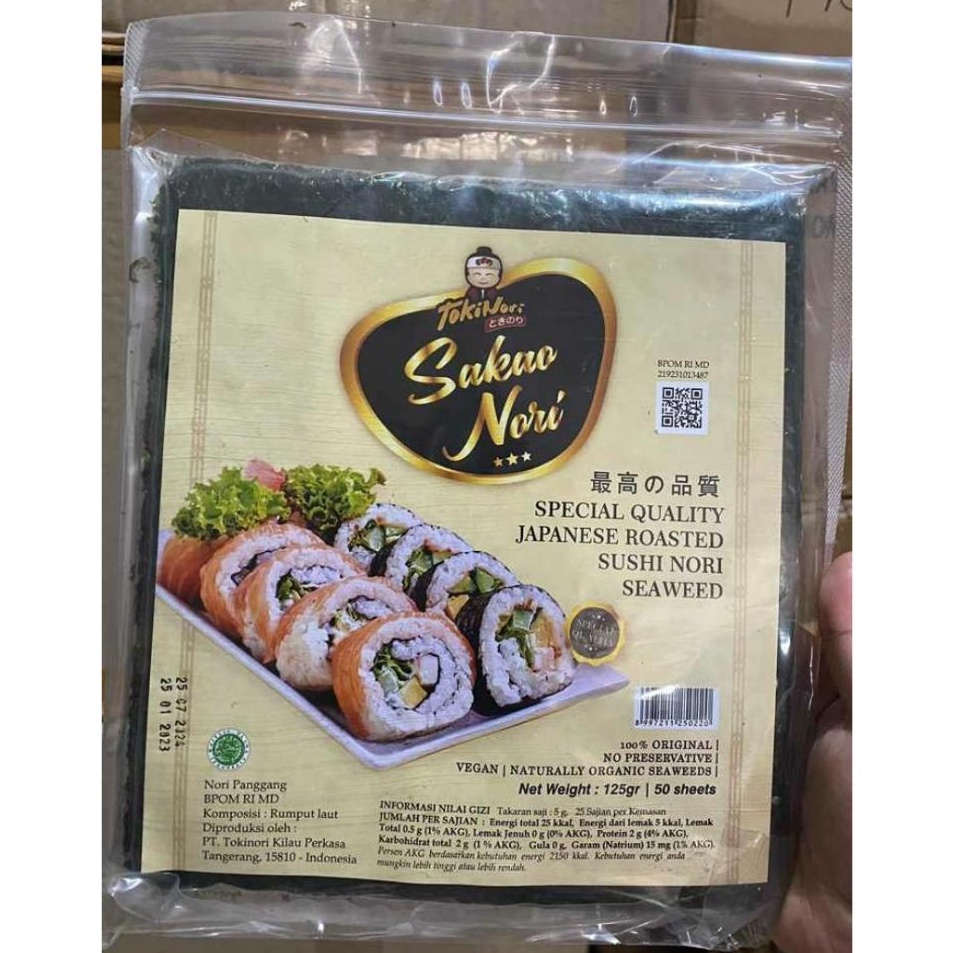 

Best Price NORI 5 LEMBAR YAKI SUSHI NORI 5 SHEET RUMPUT LAUT PANGGANG DRIED SEAWEED