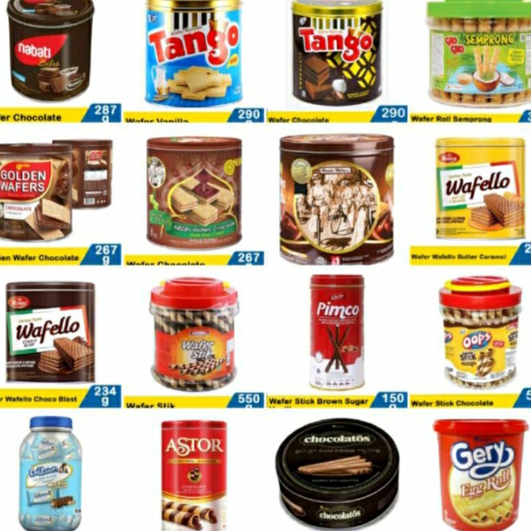 

Sedia WAFER KALENG TANGONABATINISSIN KEMASAN KALENG ALL VARIANT