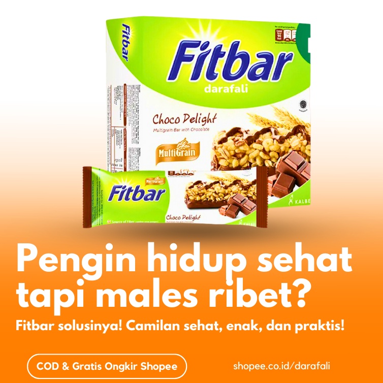 

Paket Ekslusif Fitbar 1 Box Cheese Tiramisu Coklat Fruits 12pcs