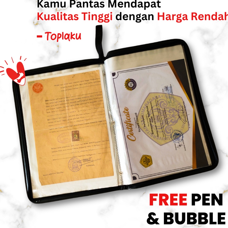 

KODE F5E TOPLA Dokumen Keeper Map Ijazah Resleting Anti Air Document Tempat File Berkas Penting F4 Isi 4 6