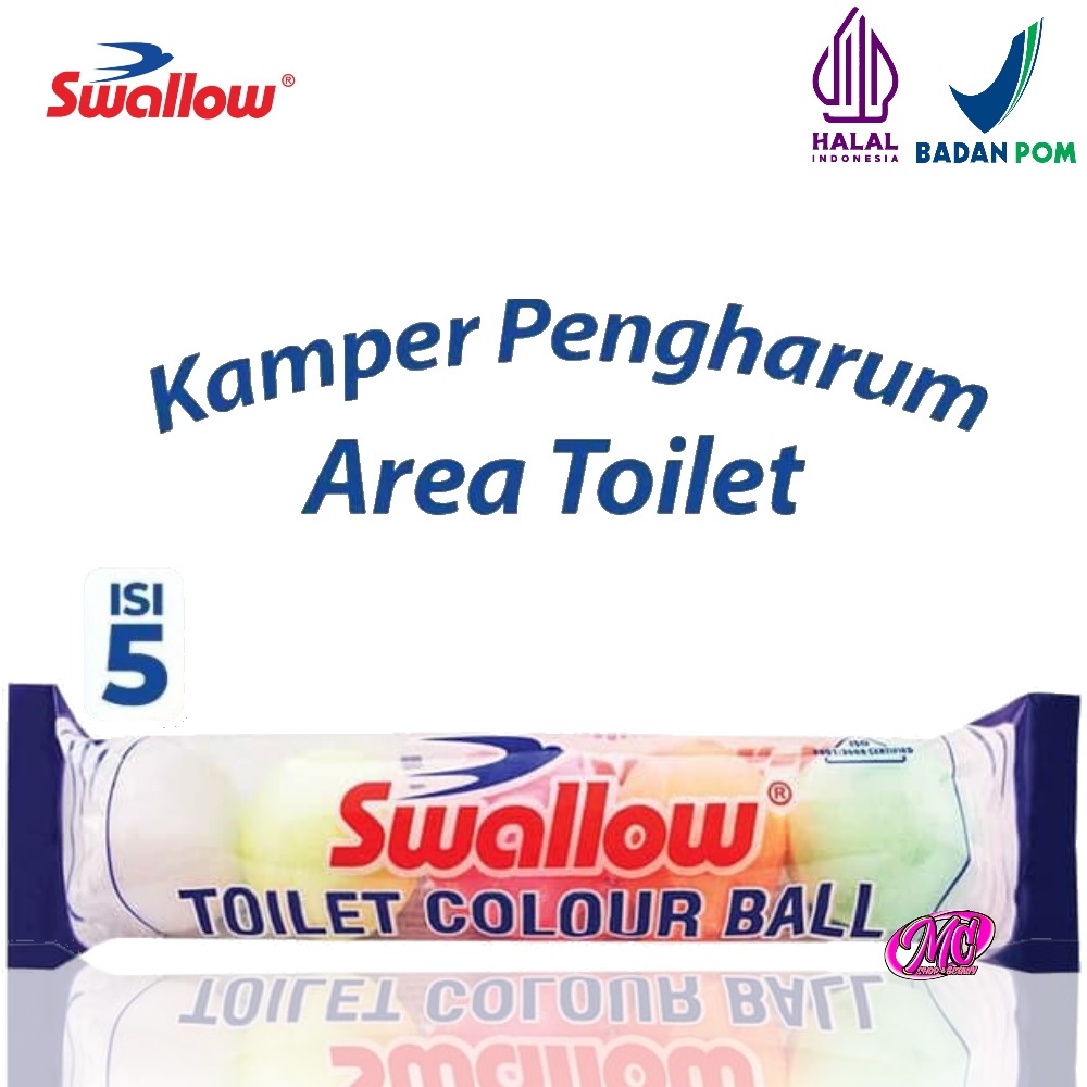 Swallow Toilet Ball 5Butir (Pengharum Kamar Mandi / Pengharum Toilet)
