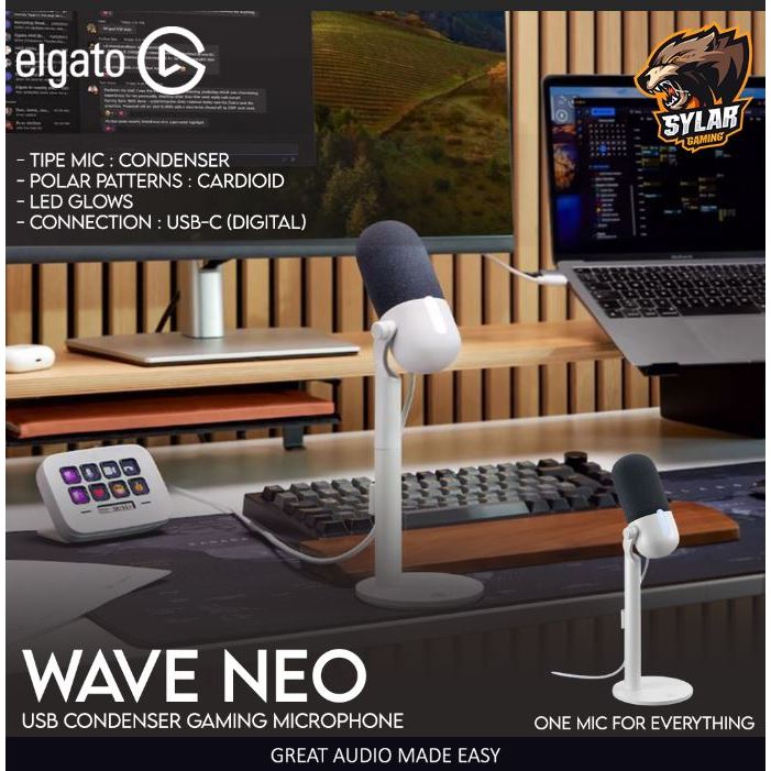Elgato Wave NEO USB Condenser Gaming Microphone