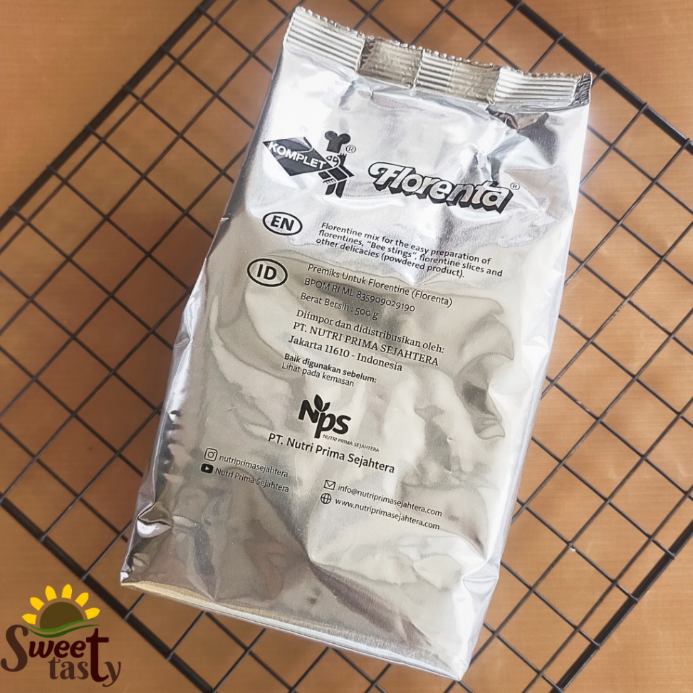 

Direkomendasikan Tepung Florenta untuk florentine cookies 5gr Florenta flour premix