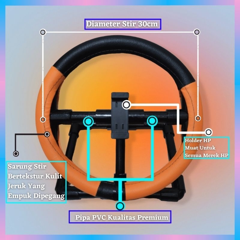 Steering Wheel Android Bussid MurahBuat HP - Stir aja