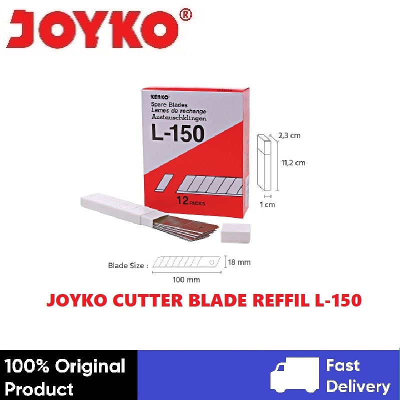 

JOYKO Cutter Blade Refill Isi Pisau Pemotong L-150 1 Tube 5 Pcs