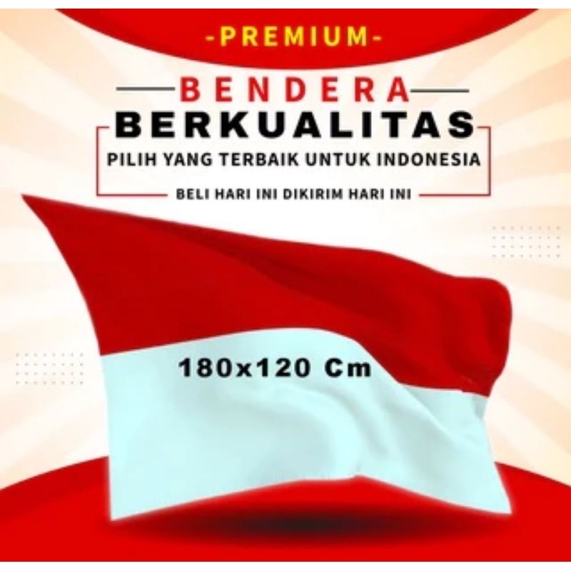 BENDERA MERAH PUTIH BESAR JUMBO BENDERA UPACARA 17AGUSTUS